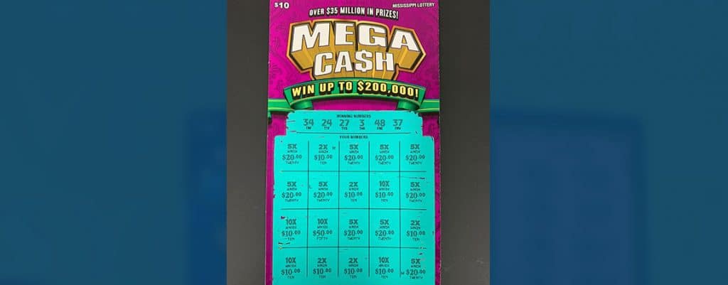 Gulfport man won $2,000 from a Mega Ca$h scratch-off game