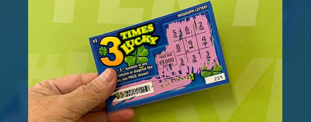 Amory woman wins 3 Times Lucky jackpot of $3,000