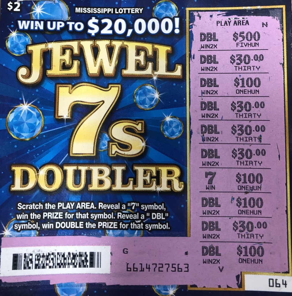 A Columbus man won $2,000 on a Jewel 7’s Doubler scratch-off purchased from Sprint Mart #4105 located at 111 Lehmberg Road in Columbus.