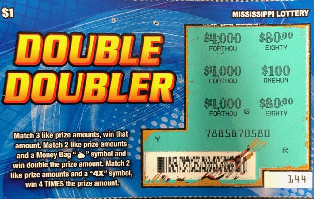 A Moss Point man won $4,000 on a Double Doubler scratch-off game purchased at The Oaks of Moss Point on Stage Rd., Moss Point.