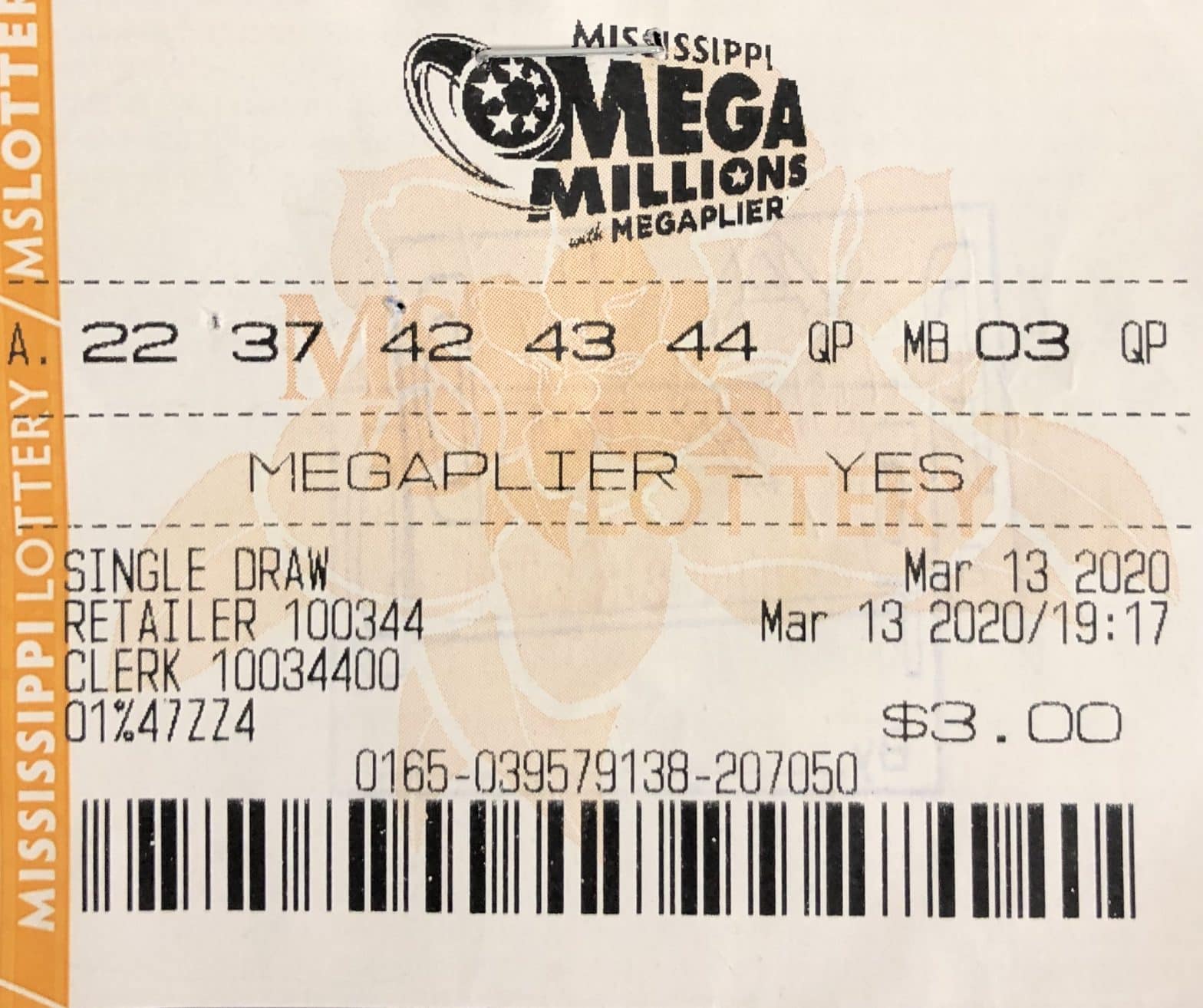 A Byhalia man won $2,000 on a Mega Millions ticket purchased at Doc’s Quick Stop Exxon on Red Banks Rd. N., Byhalia.