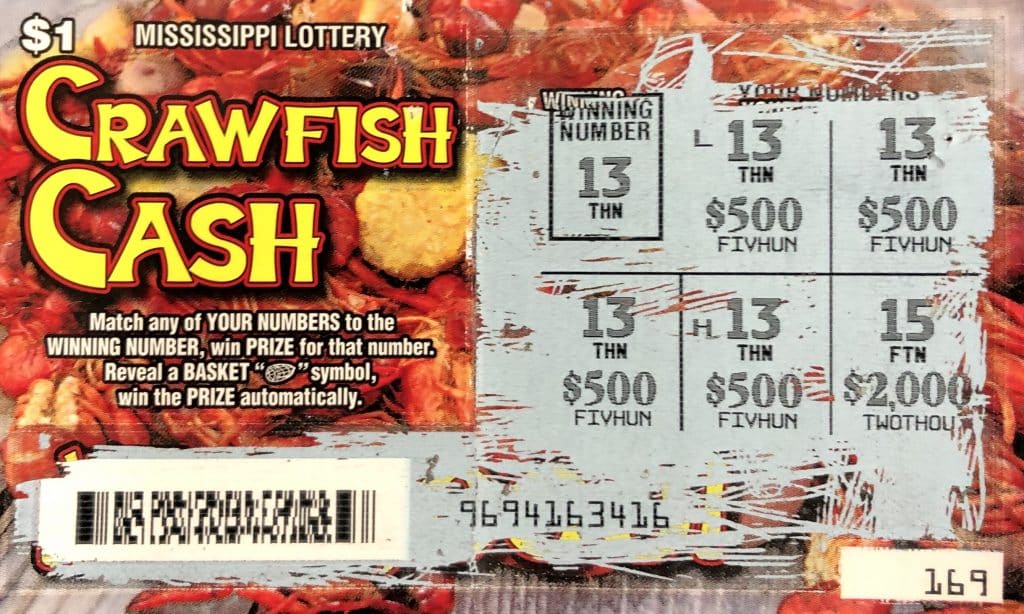 A Lexington player won $2,000 on a Crawfish Ca$h scratch-off game purchased from Kangaroo Crossing #102 on Depot Street HWY 12 in Lexington.