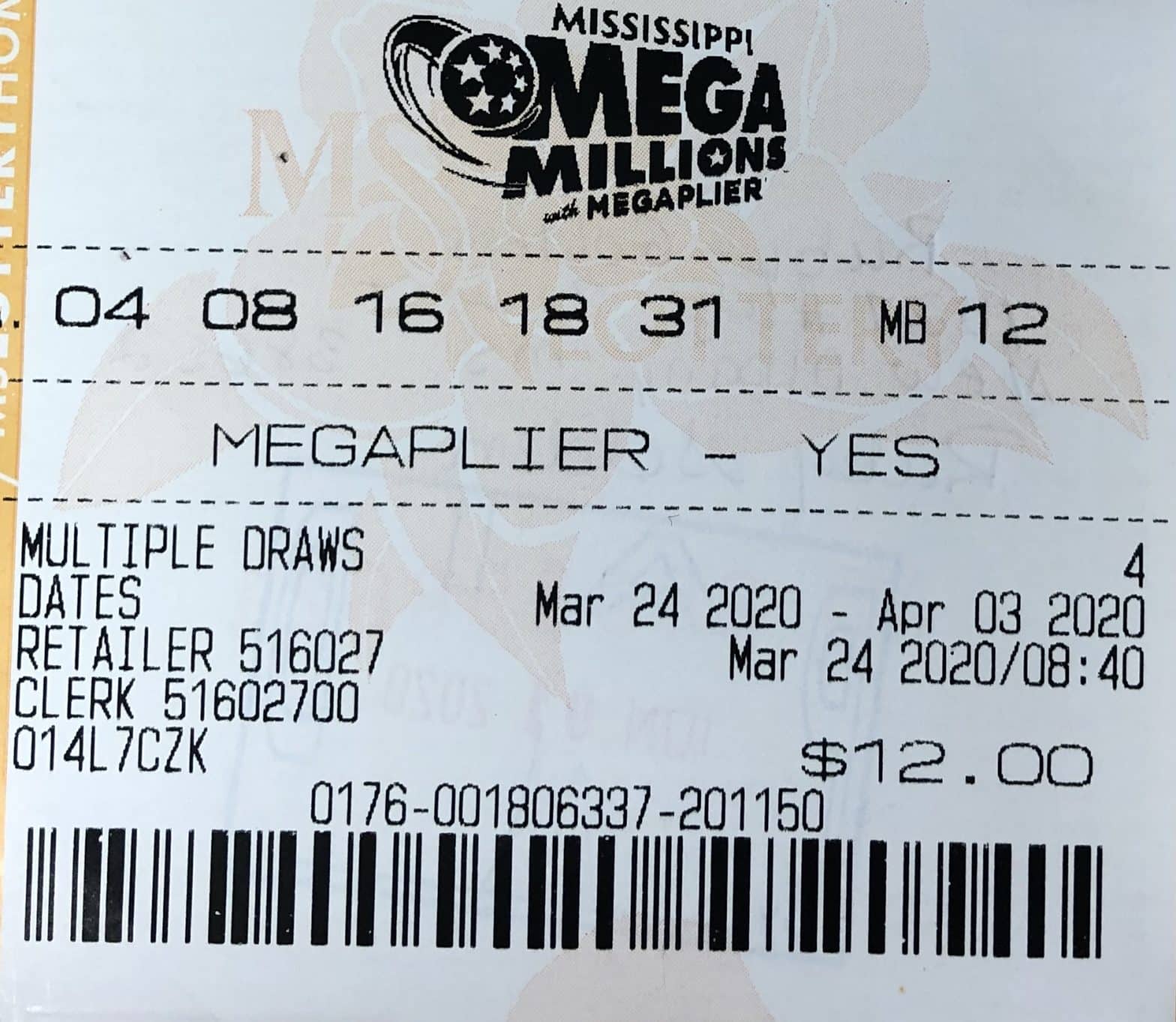 A New Albany woman won $1,000 on a Mega Million’s ticket purchased from Murphy Oil USA located on Chrystal Plaza Dr., in New Albany.