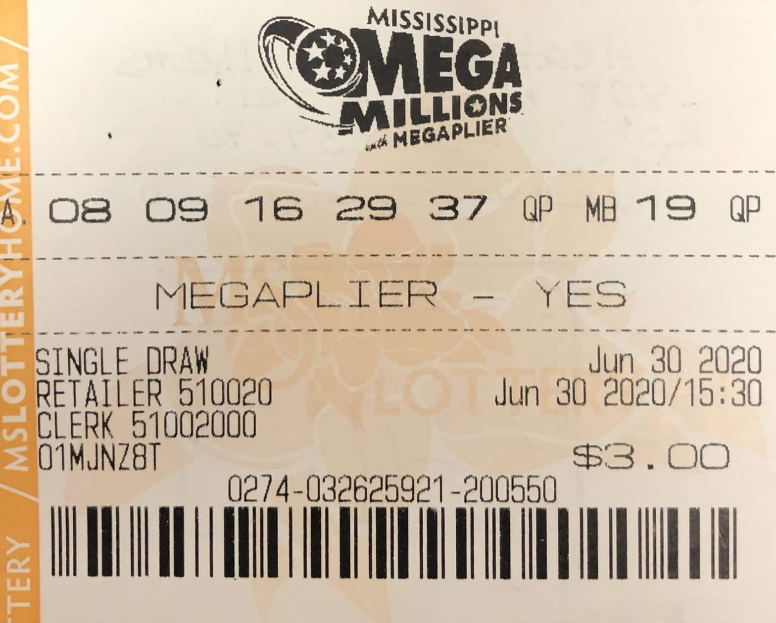 A Kosciusko woman won $1,000 on a Mega Millions ticket purchased at Blue Sky on Hwy. 12 W., Kosciusko.