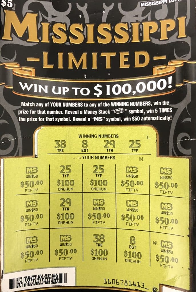 A Mooreville woman won $1,000 on a Mississippi Limited scratch-off game purchased at Auburn Chevron on County Road 931, Tupelo.