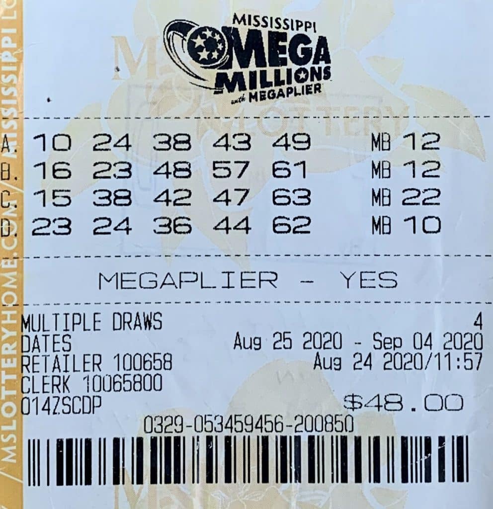 A Meridian man won $824 on a Mega Millions ticket purchased from Eddie’s Grocery Market on 5th St., Meridian.