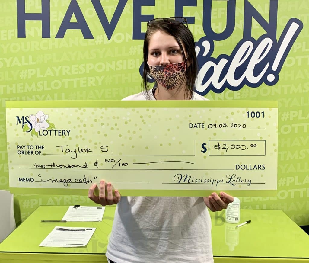 Taylor S. of Houston won $2,000 on a Mega Ca$h scratch-off game purchased at Vardaman One Stop on E. Sweet Potato St., Vardaman.