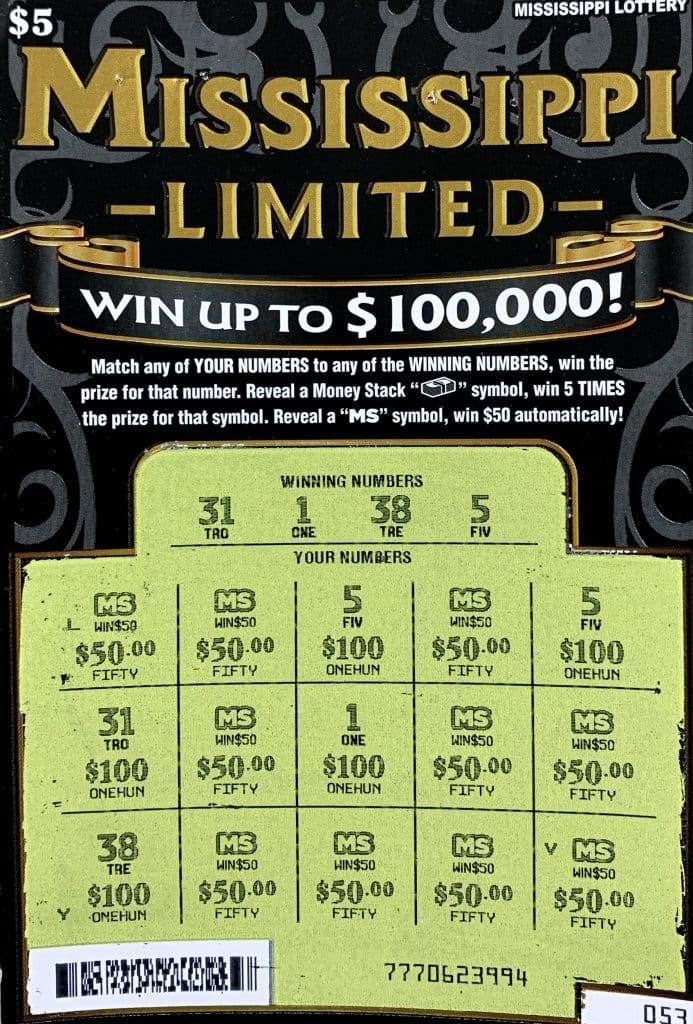 A Waynesboro woman won $1,000 on a Mississippi Limited scratch-off game purchased at Ramco Minit Mart on Hwy. 511 East, Quitman.