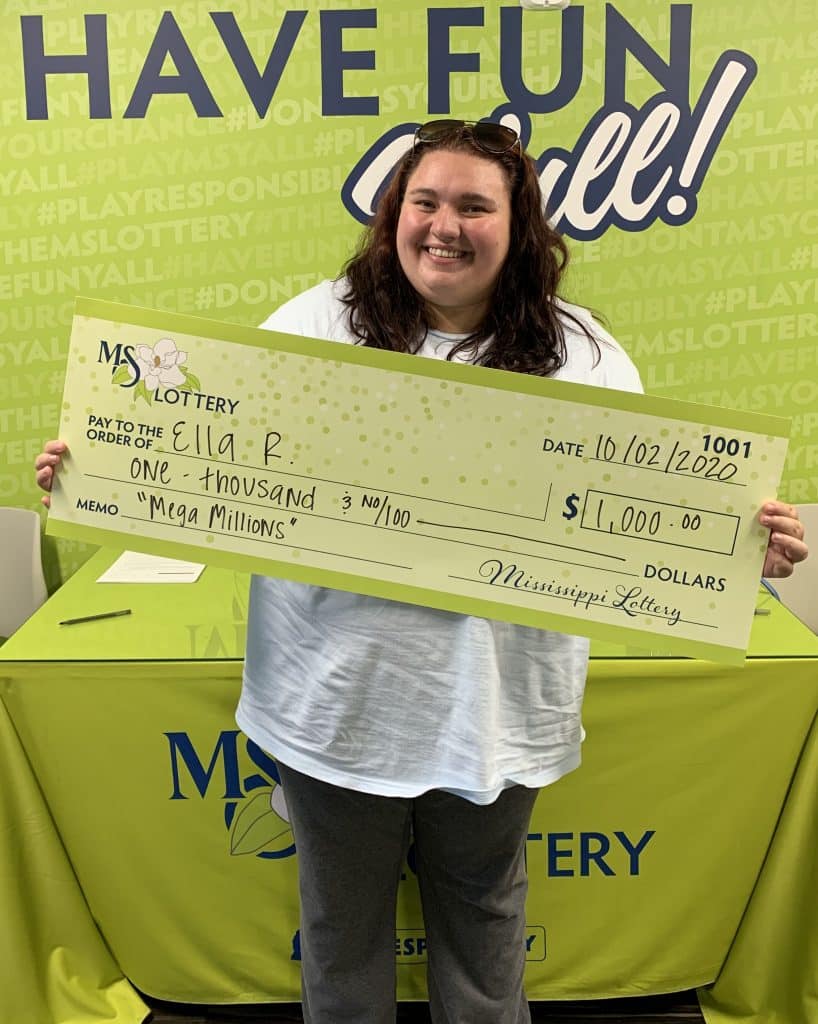 Ella R. of Philadelphia won $1,000 on a Mega Millions ticket purchased from Bobby’s Country Store on HWY 16 E., Philadelphia.