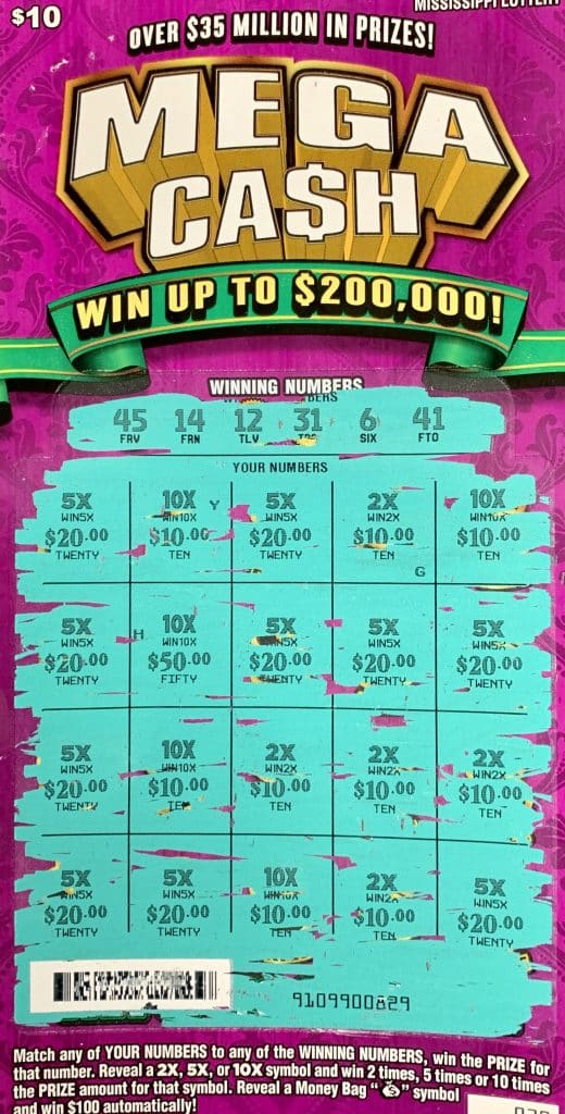 A Jackson woman won $2,000 on a Mega Ca$h scratch-off game purchased from Circle K on Old Canton Rd., Jackson.