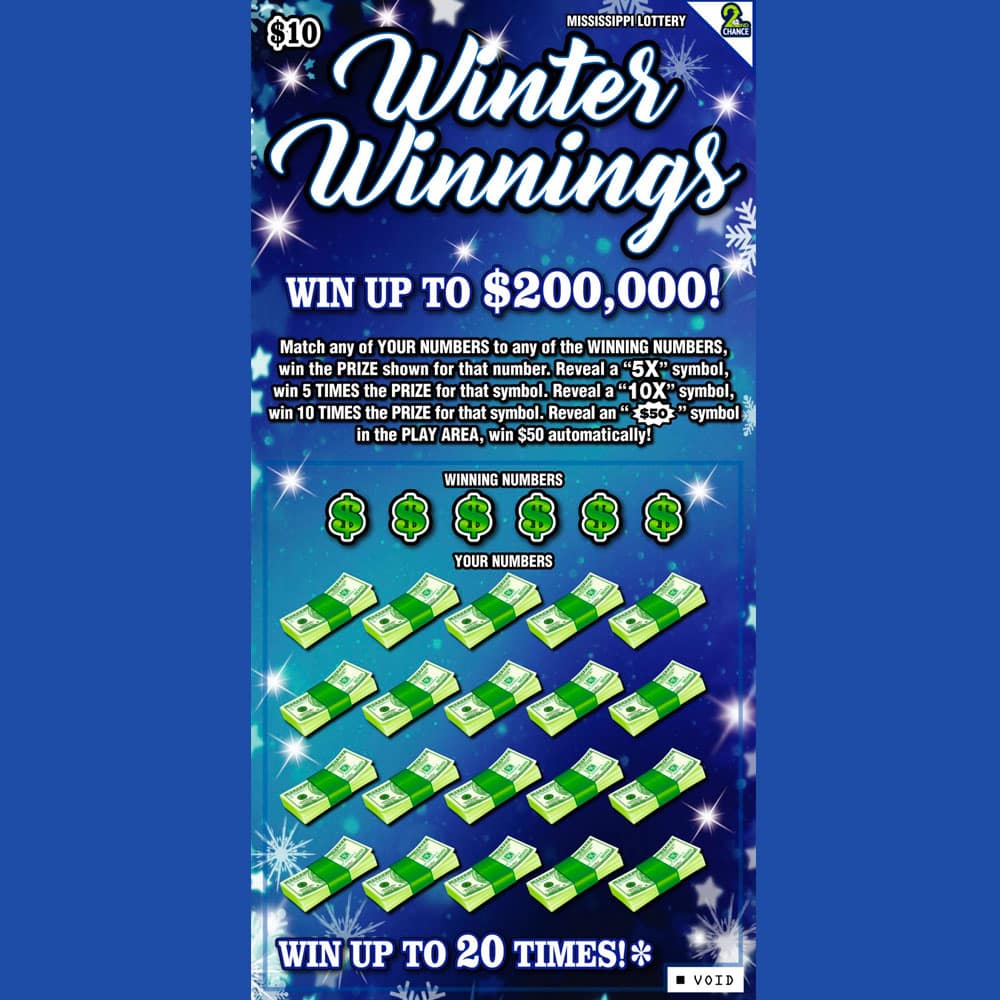 Winter Winnings Scratch-off game