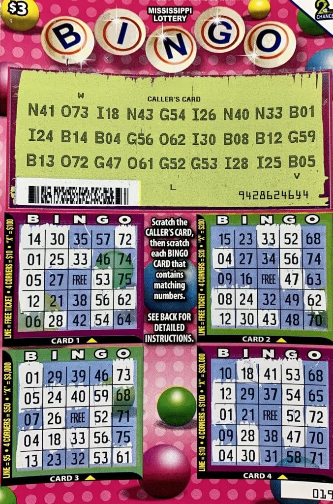 A Lauderdale County woman won $3,000 on a Bingo scratch-off game purchased from Cefco on HWY 19 N., Collinsville.