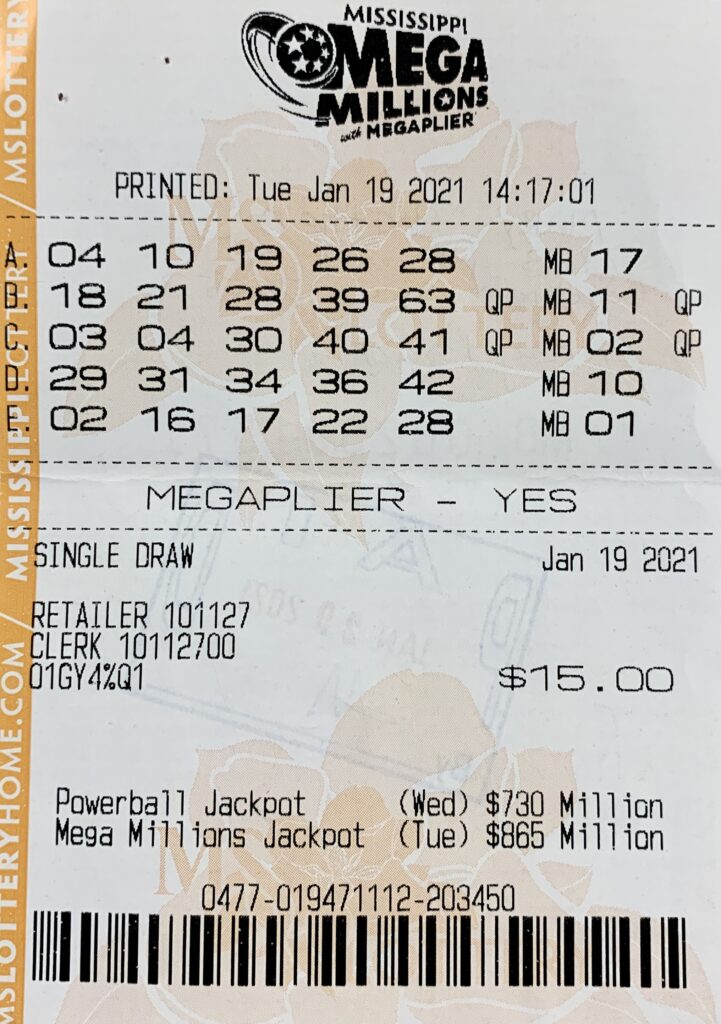 A Gautier woman won $1,000 on a Mega Millions ticket purchased from Singing Grocery Inc. on Martin Bluff Rd., Gautier.