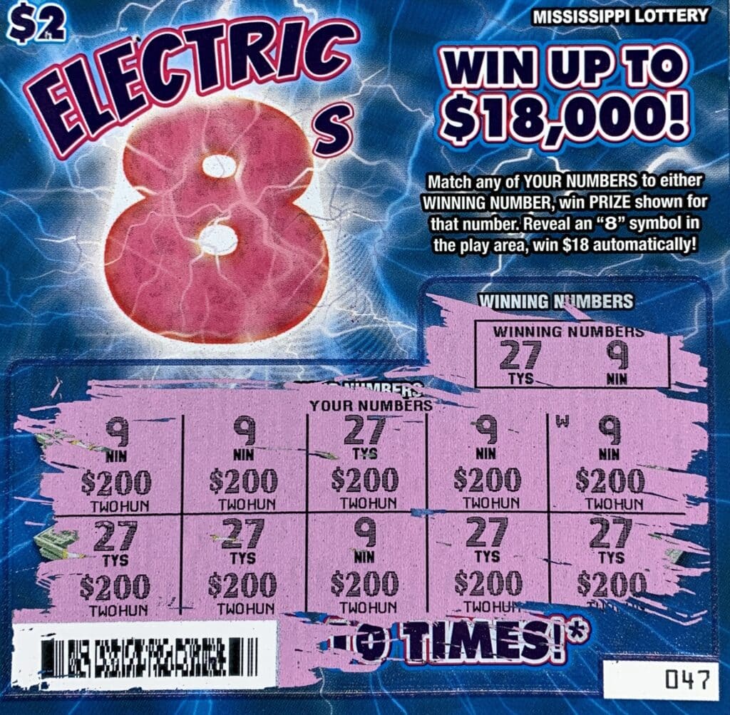 A Waynesboro player won $2,000 on an Electric 8s scratch-off game purchased from Clark Oil Company Inc. #12 on Turner St., Waynesboro.