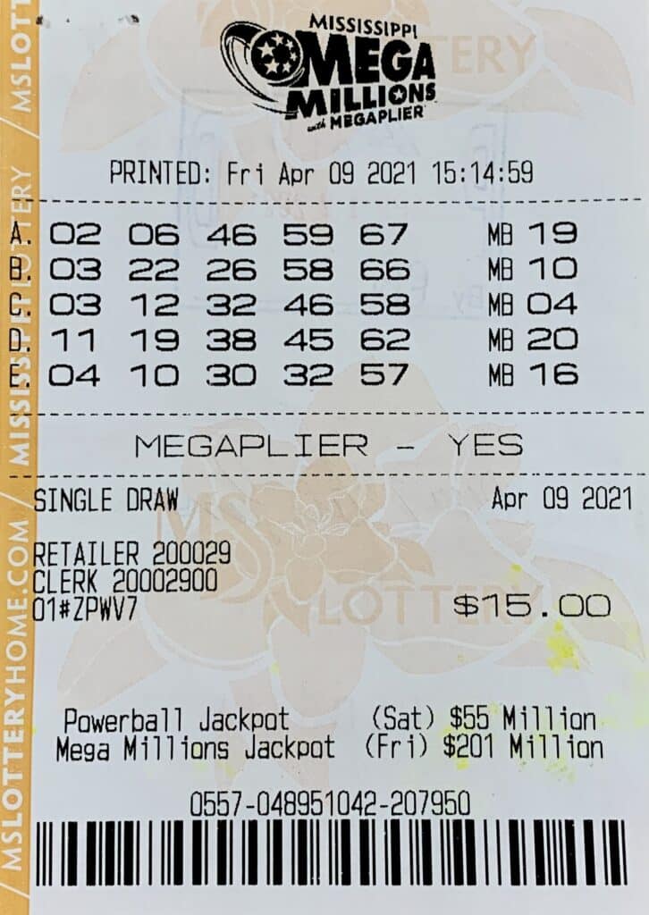 A Jasper County woman won $1,000 on a Mega Millions ticket purchased from Shady Grove Chevron on Hwy. 15, Laurel.