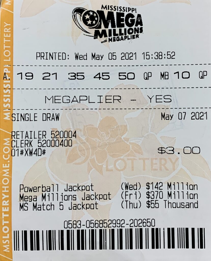 A Pontotoc woman won $800 on a Mega Millions ticket purchased from T-Mart #5 on W. Oxford St., Pontotoc.