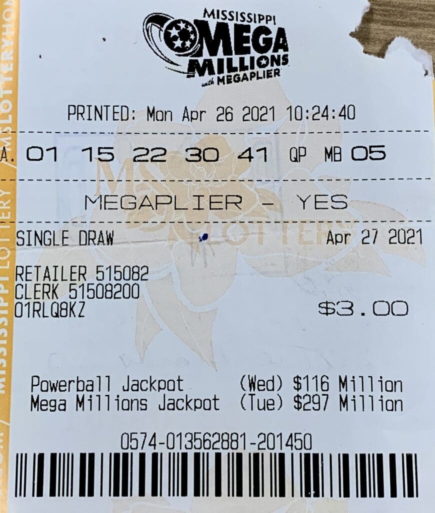 A Stockton, Ala., man won $2,000 on a Mega Millions ticket purchased from Circle K on Hwy. 63, Moss Point.