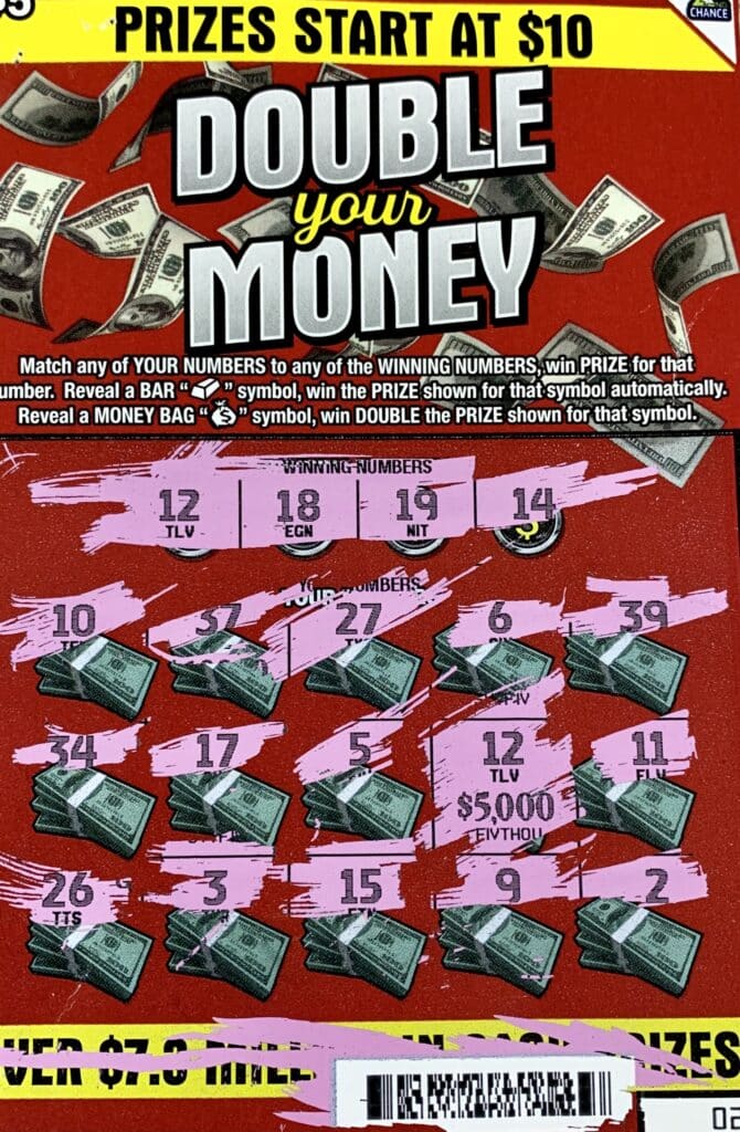 A Newton player won $5,000 on a Double Your Money scratch-off game purchased at Union Junction on East Jackson Rd., Union.