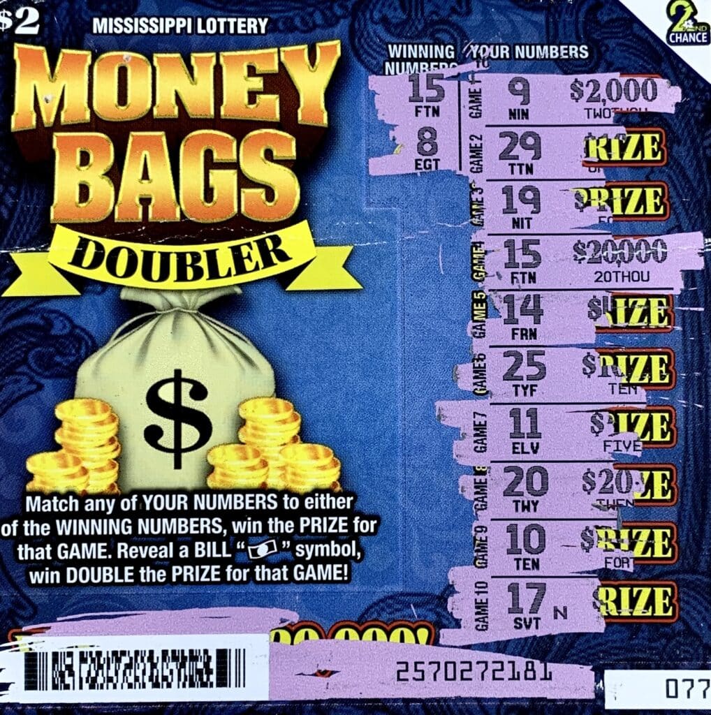 A Benton County woman won $20,000 on a Money Bags Doubler scratch-off game purchased from K’s Tobacco & Brew Too on Starlyn Ave., New Albany.