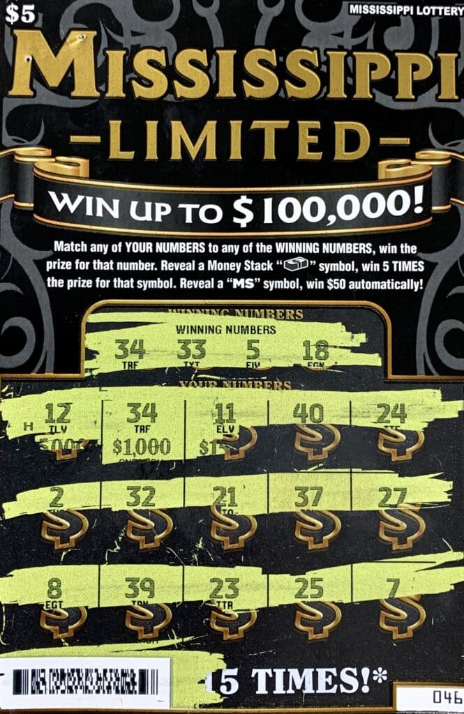 A McComb woman won $1,000 on a Mississippi Limited scratch-off game purchased from Delaware Pump N Save on Delaware Ave., McComb.