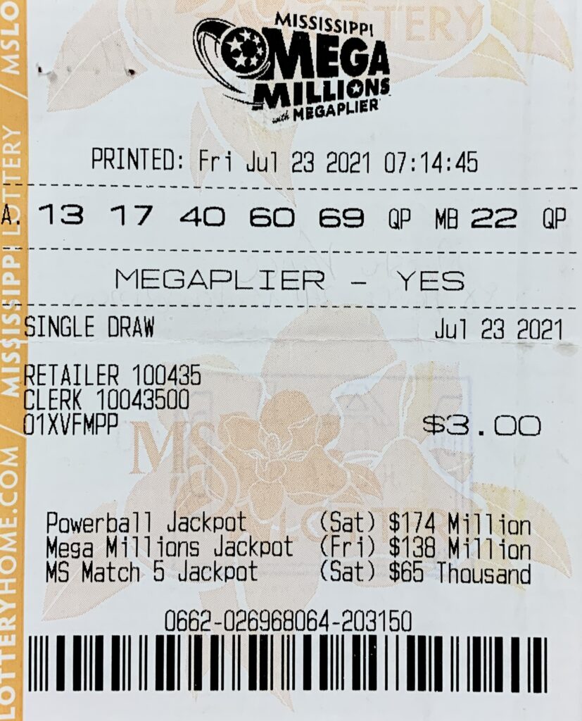 A Vardaman woman won $1,500 on a Mega Millions ticket purchased from M & H Quick Stop on S. Eason Blvd., Tupelo.