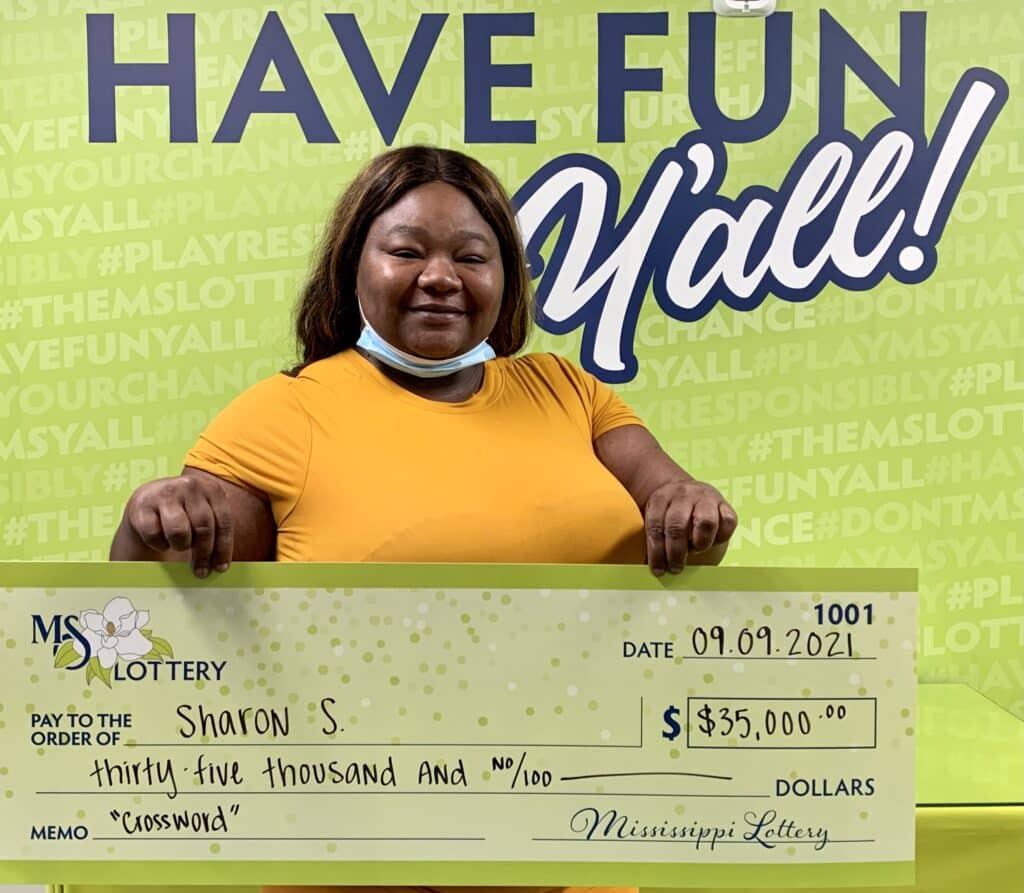 Sharon S. of Cleveland won $35,000 on a Crossword scratch-off game purchased from Double Quick #87 on S. Davis Ave., Cleveland.