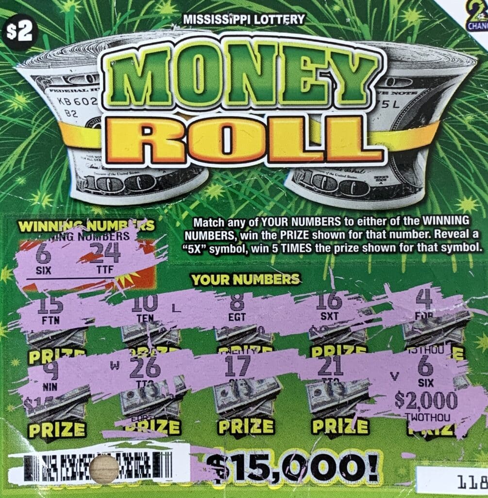 A Batesville woman won $2,000 on a Money Roll scratch-off game purchased from Jasco Food Mart LLC on Eureka Rd., Courtland.